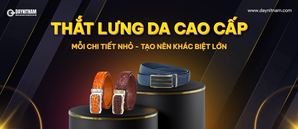Banner Dây Nịt Nam chất lượng thắt lưng da cao cấp
